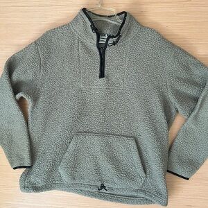 PINK Victoria's Secret women’s large Sage Green Zip-Up Sweater